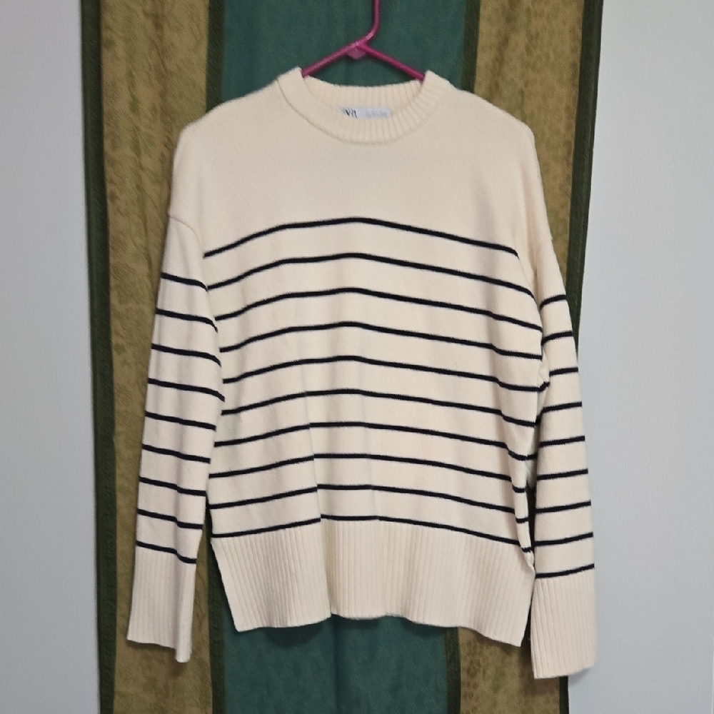 Zara Cream Knit Sweater